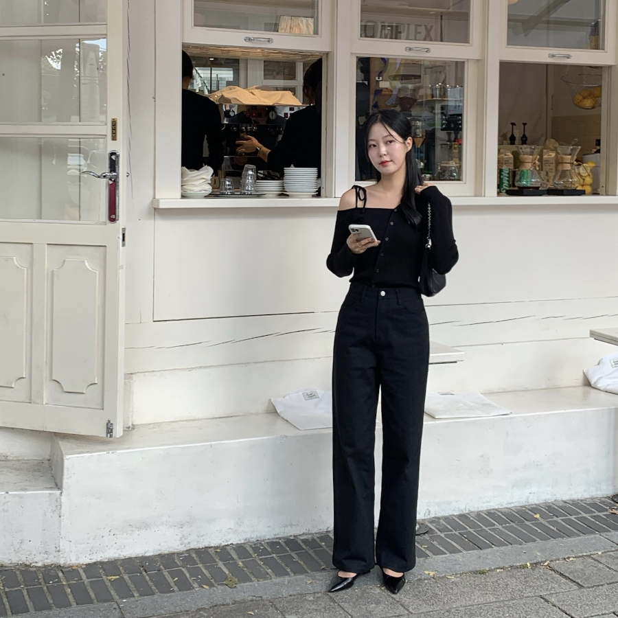 Полуширокие хлопковые брюки Another Semi Wide Cotton Pants