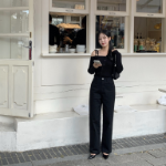 Полуширокие хлопковые брюки Another Semi Wide Cotton Pants