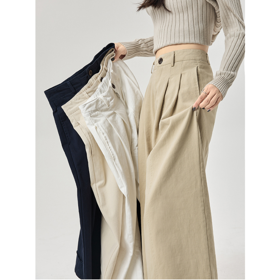 Широкие брюки с защипами Comma Wide Pintuck Pants