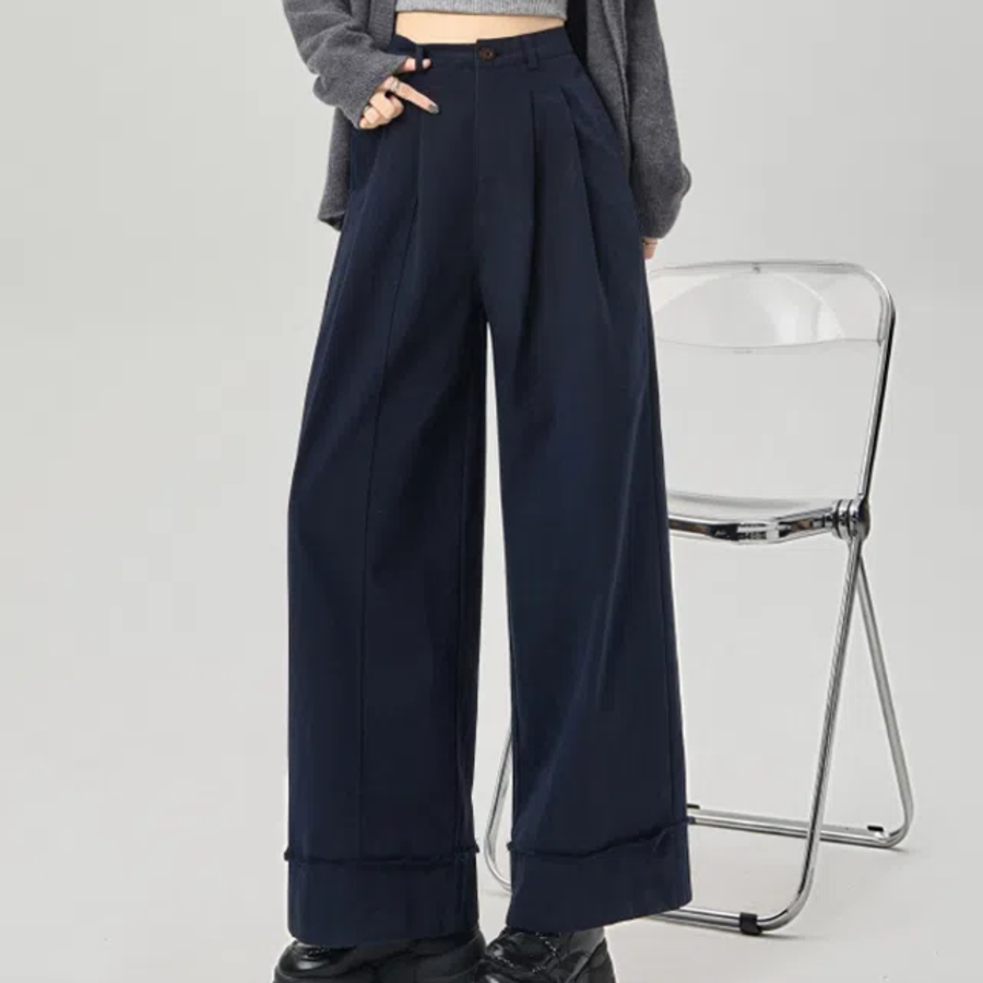 Широкие брюки с защипами Comma Wide Pintuck Pants