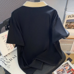 ENJOY Casual Collar Short Sleeve T-Shirt