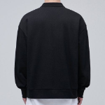 Musinsa Standard Oversized Collared Sweatshirt [Black]