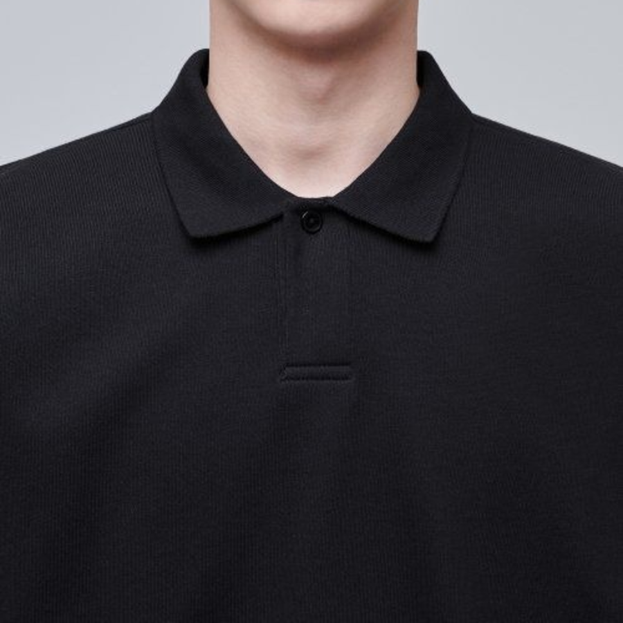 Musinsa Standard Oversized Collared Sweatshirt [Black]