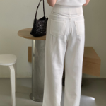 Длинные прямые широкие брюки из льна и хлопка Forum Long Wide Straight Linen Cotton Pants