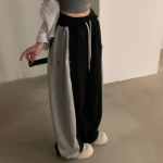 Тренировочные длинные брюки с боковыми кнопками и винтажными деталями Beerble Side Snap Bijo Button Long Wide Training Pants