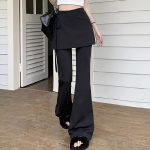 Брюки с расклешённым кроем и асимметричной юбкой-обёрткой Layered Wrap Skirt Bootcut Pants