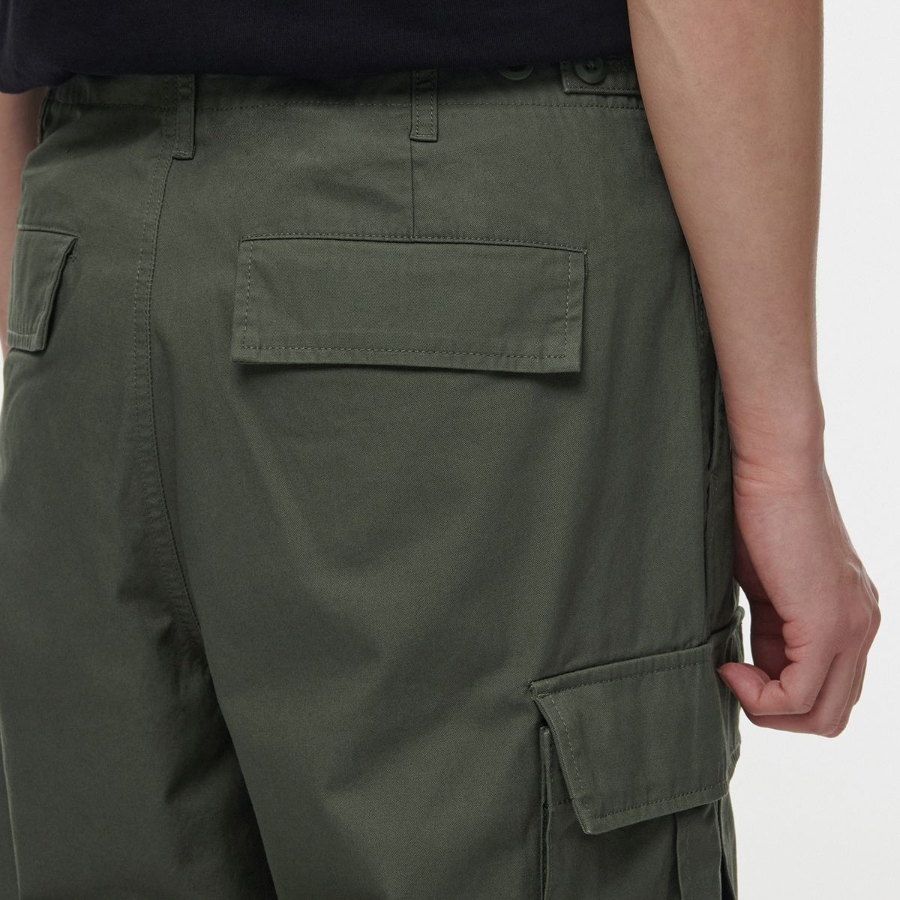 Cotton Parachute Cargo Pants [Khaki]