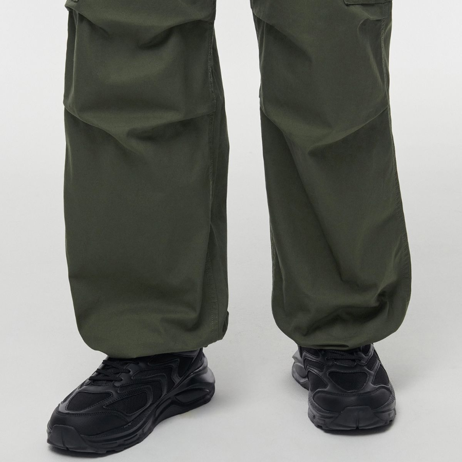 Cotton Parachute Cargo Pants [Khaki]