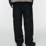Cotton Parachute Cargo Pants [Black]