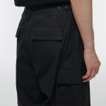 Cotton Parachute Cargo Pants [Black]