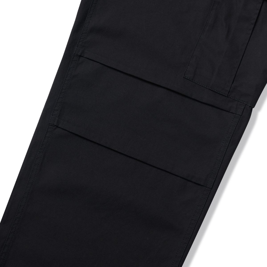 Cotton Parachute Cargo Pants [Black]
