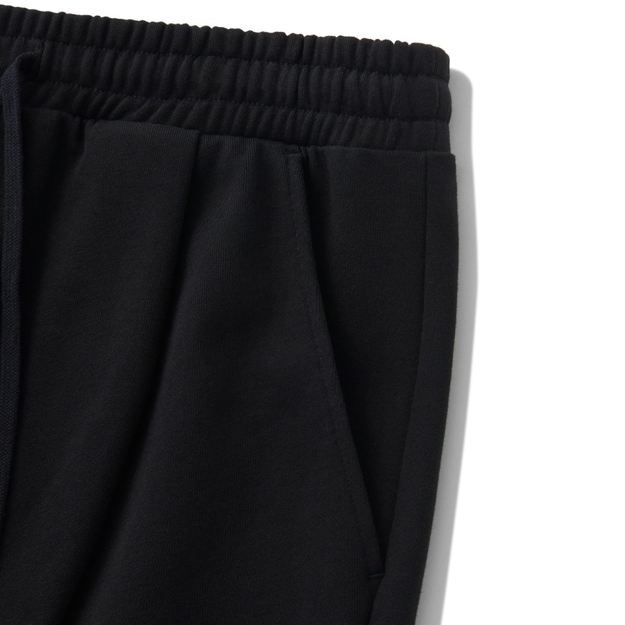 Wide One-Tuck Sweat Pants [Black]