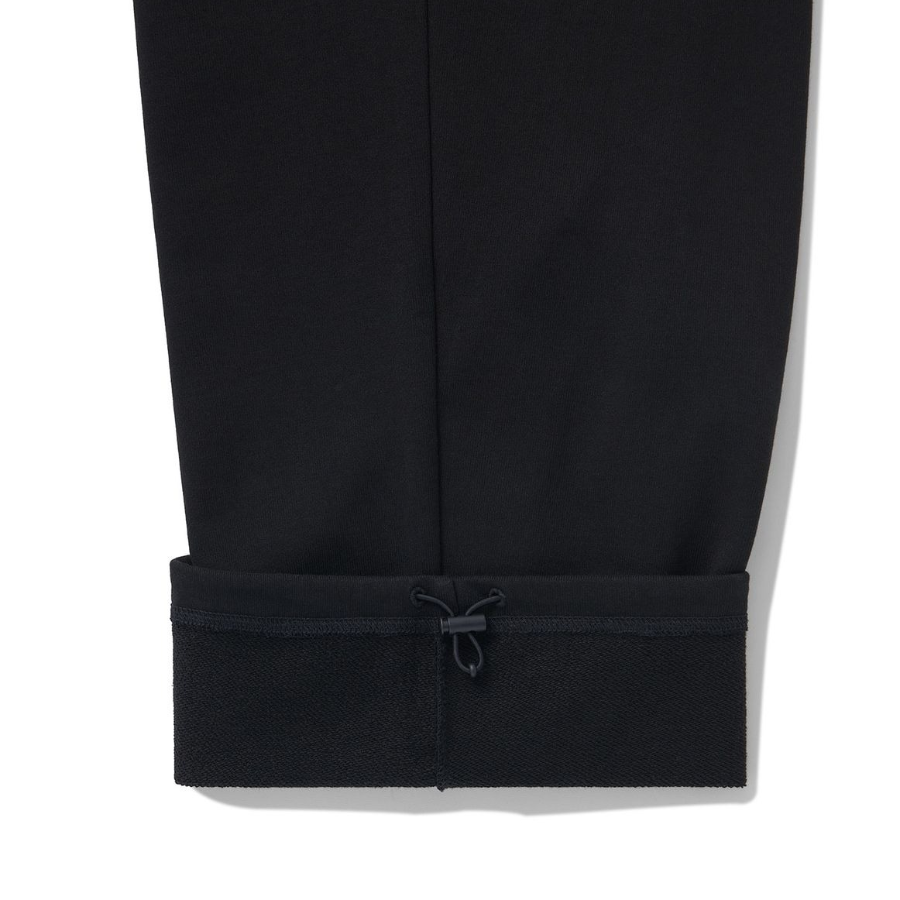 Wide One-Tuck Sweat Pants [Black]