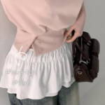 Свободный размер-Розовый-Футболки