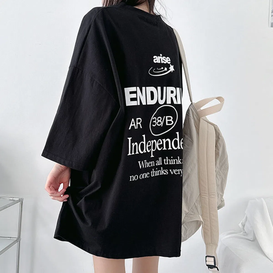 Arise Lettering Oversized Short Sleeve T-Shirt