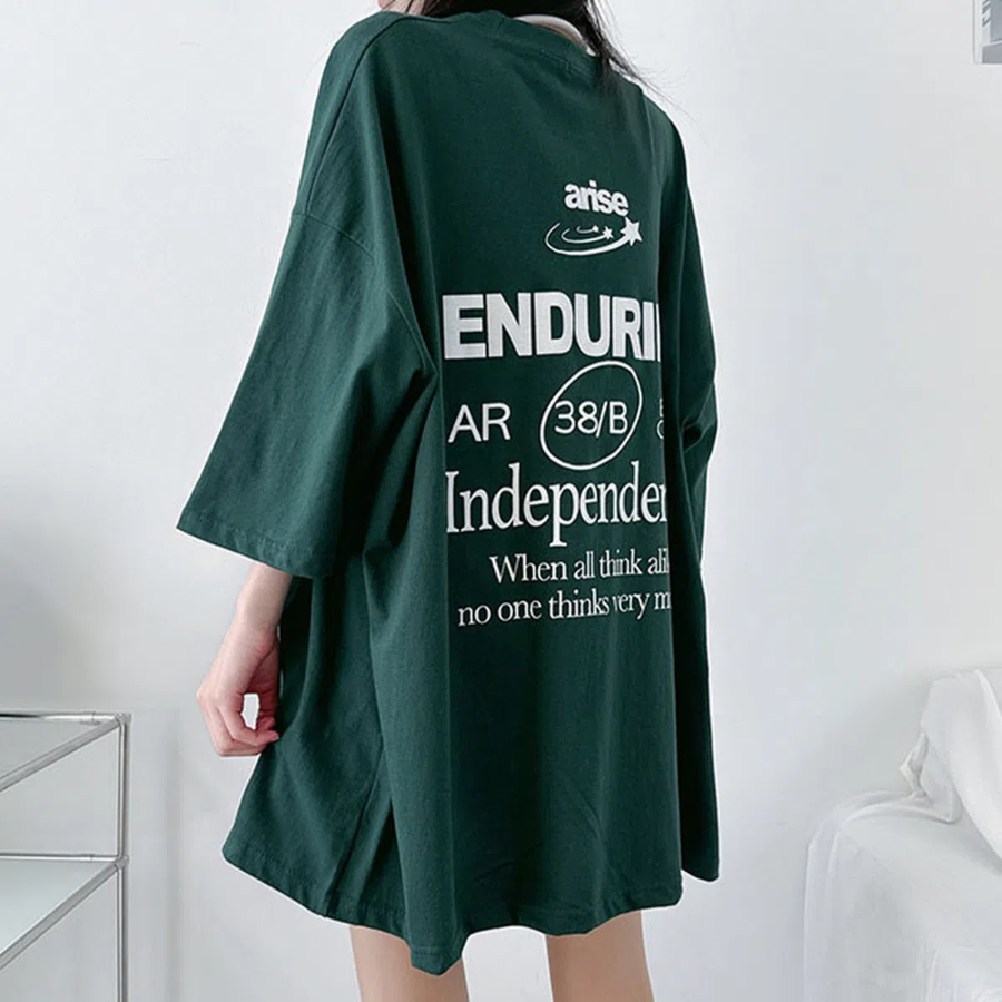 Arise Lettering Oversized Short Sleeve T-Shirt