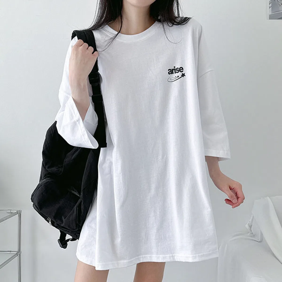 Arise Lettering Oversized Short Sleeve T-Shirt