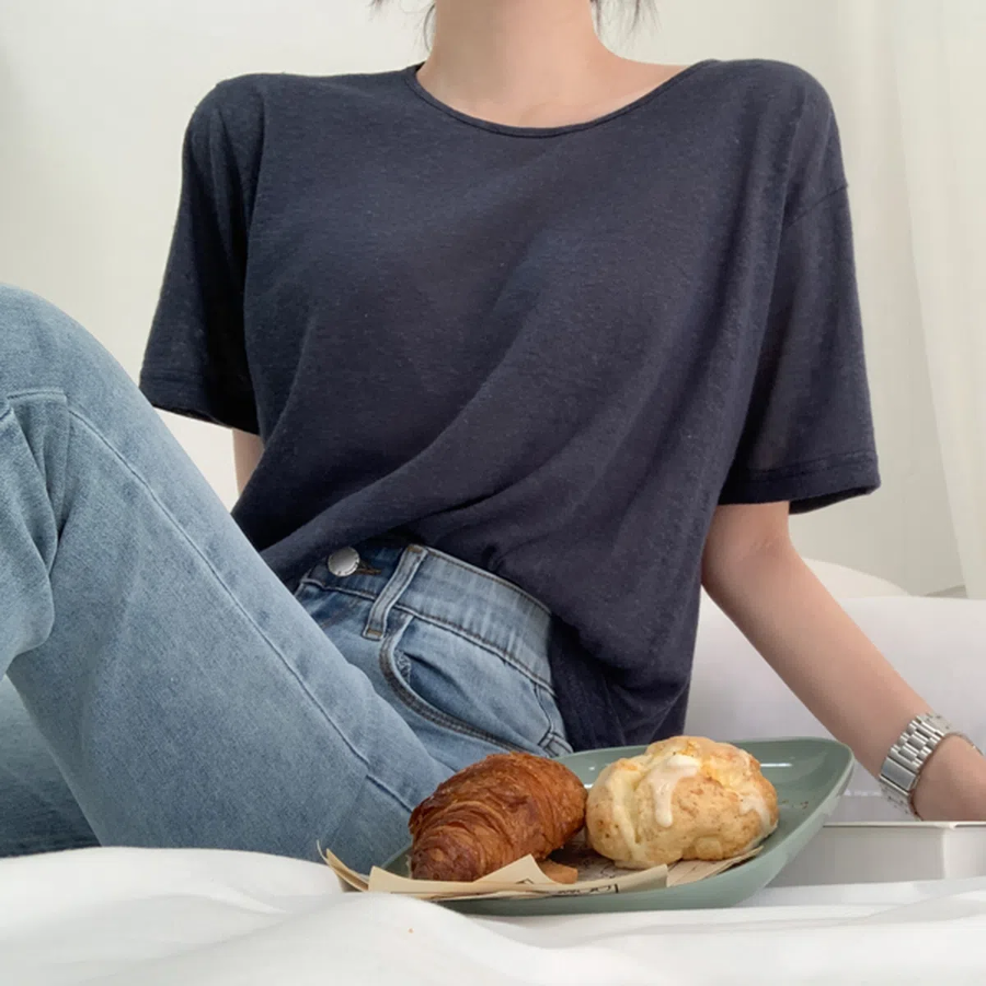 Tipi Linen Short Sleeve T-Shirt