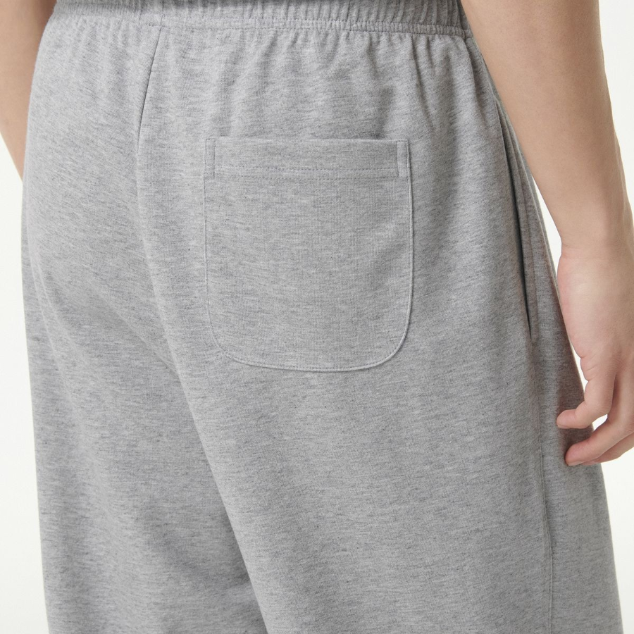 Cooltandard One-Tuck Wide Lounge Sweat Pants [Medium Grey]