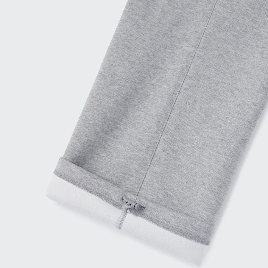 Cooltandard One-Tuck Wide Lounge Sweat Pants [Medium Grey]