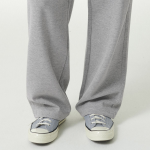 Cooltandard One-Tuck Wide Lounge Sweat Pants [Medium Grey]