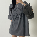 Свободный размер-Угольный-Футболки