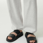 Cooltandard One-Tuck Wide Lounge Sweat Pants [Melange Light Grey]