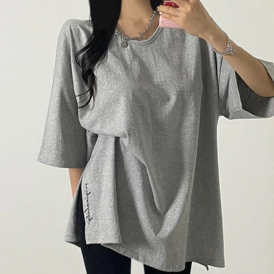 Signature Side Slit Short Sleeve T-Shirt