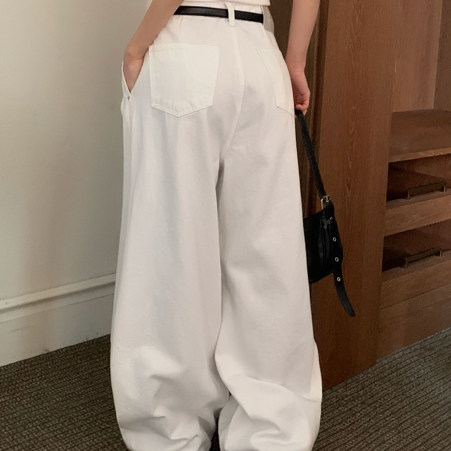 Хлопковые широкие джинсы Odd Daily Cotton Wide Long Denim Pants