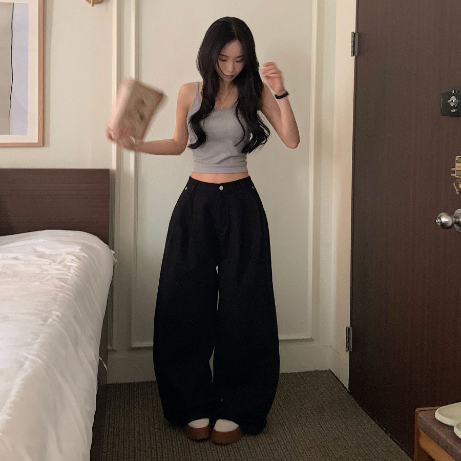 Хлопковые широкие джинсы Odd Daily Cotton Wide Long Denim Pants