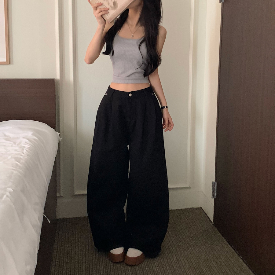 Хлопковые широкие джинсы Odd Daily Cotton Wide Long Denim Pants