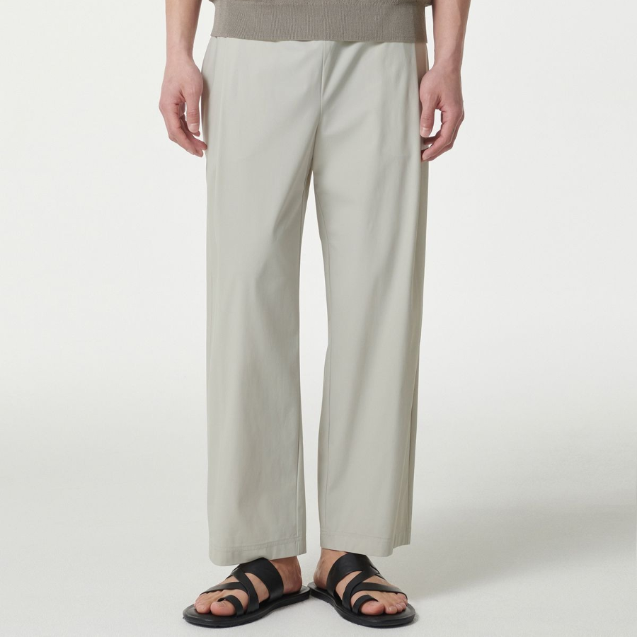 Cooltandard Cooling Loose Tapered Banding Pants [Dusty Cream]