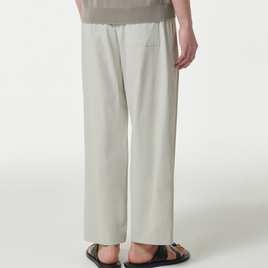 Cooltandard Cooling Loose Tapered Banding Pants [Dusty Cream]