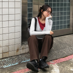 Широкие брюки из твилового хлопка Twill Cotton Wide Pants