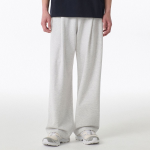 Cooltandard Two-Tuck Wide Lounge Sweat Pants [Melange Light Grey]