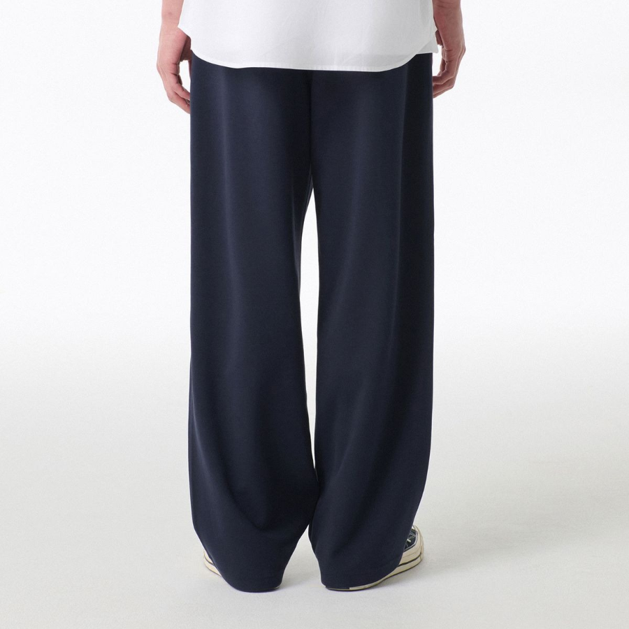 Cooltandard Two-Tuck Wide Lounge Sweat Pants [Navy]