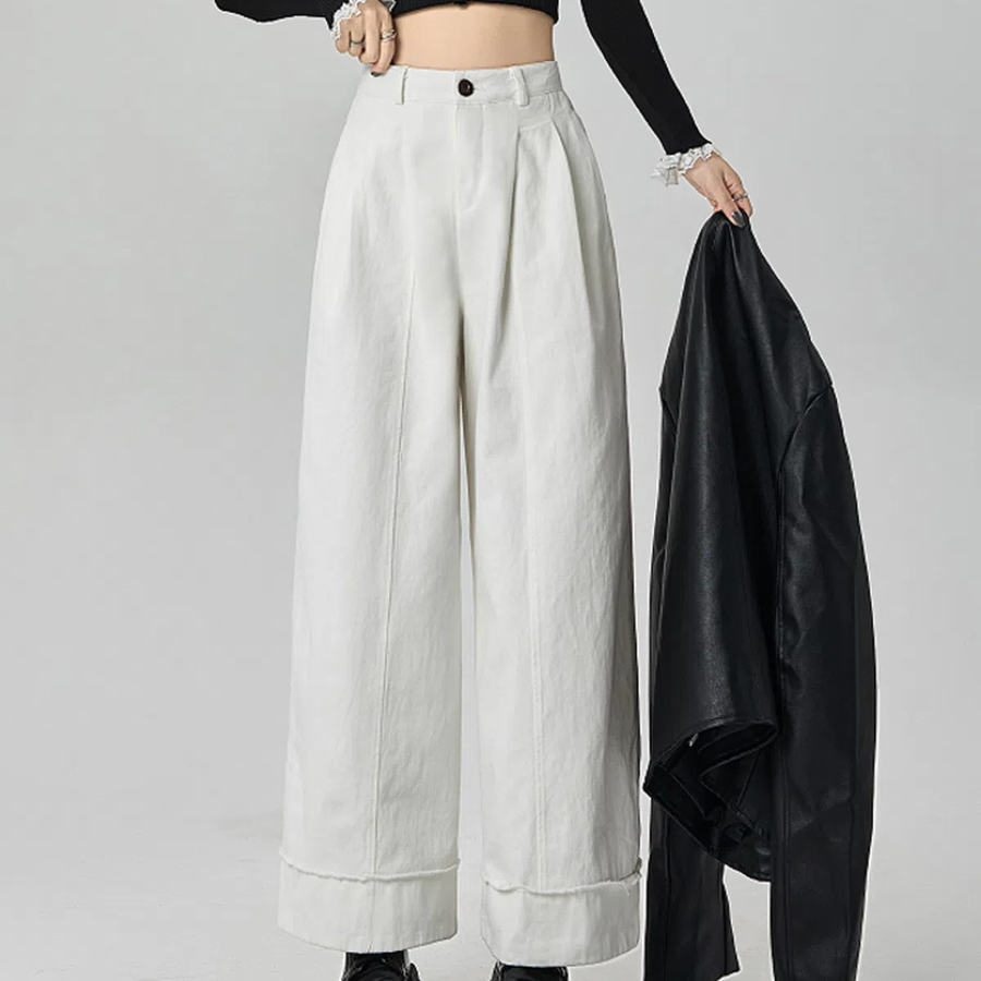 Базовые эластичные широкие брюки Basic Tension Wide Pants