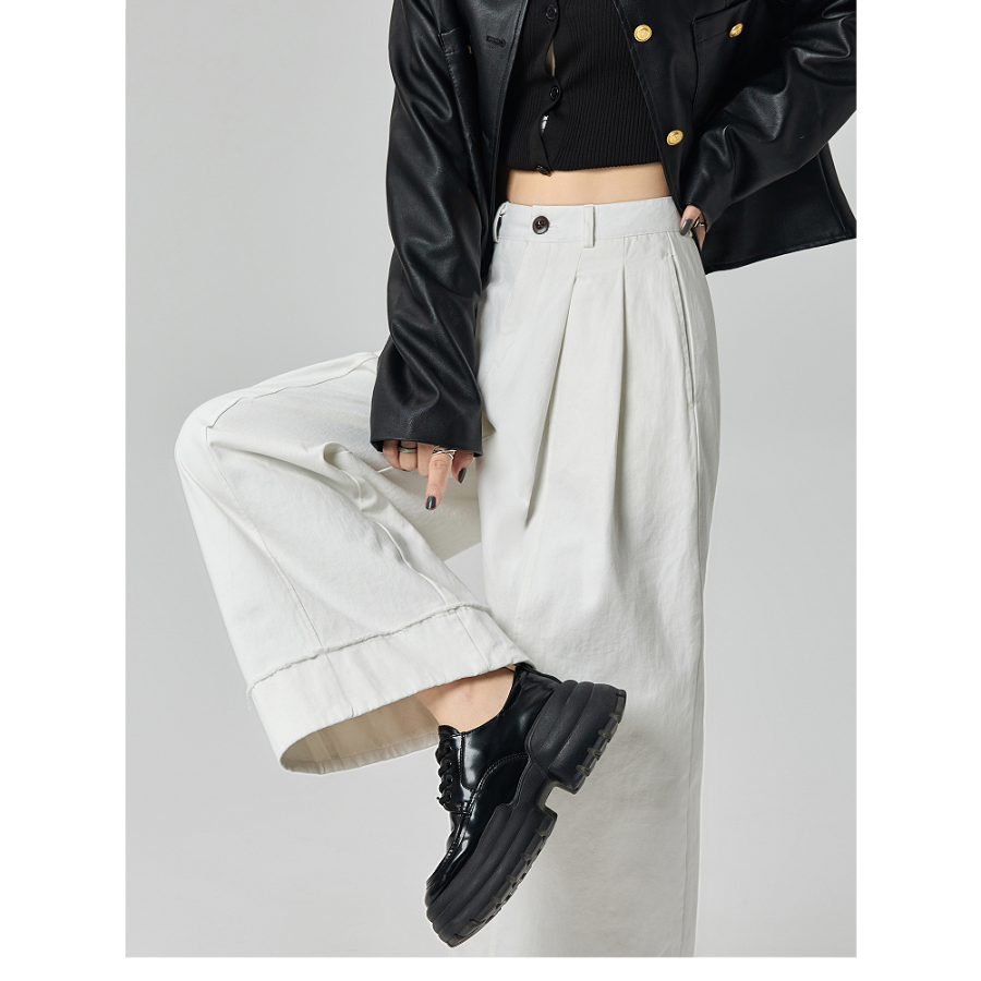 Базовые эластичные широкие брюки Basic Tension Wide Pants