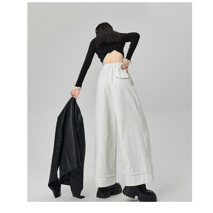 Базовые эластичные широкие брюки Basic Tension Wide Pants