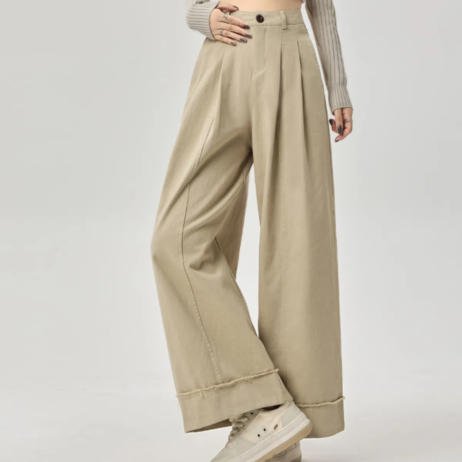 Базовые эластичные широкие брюки Basic Tension Wide Pants