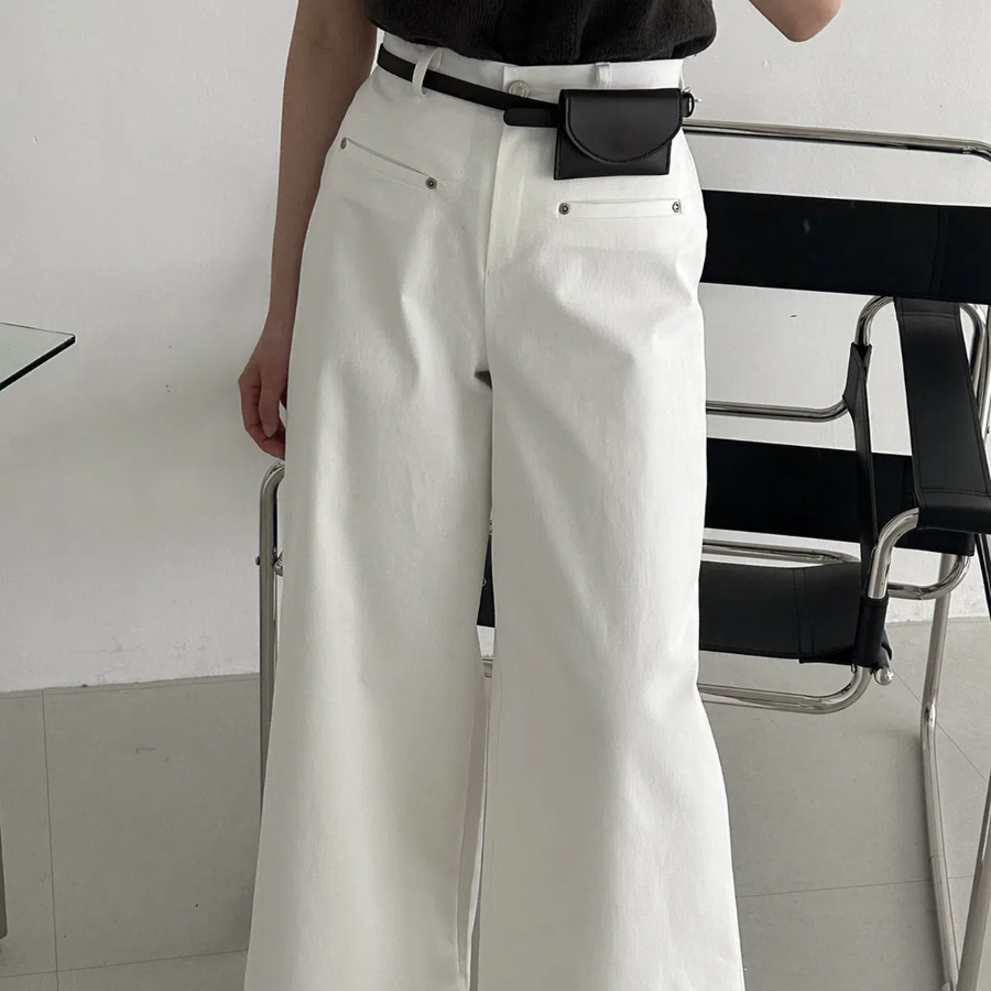 Хлопковые широкие брюки-клёш Volo Cotton Wide Bootcut Pants