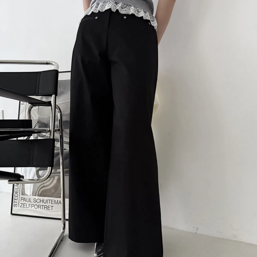 Хлопковые широкие брюки-клёш Volo Cotton Wide Bootcut Pants