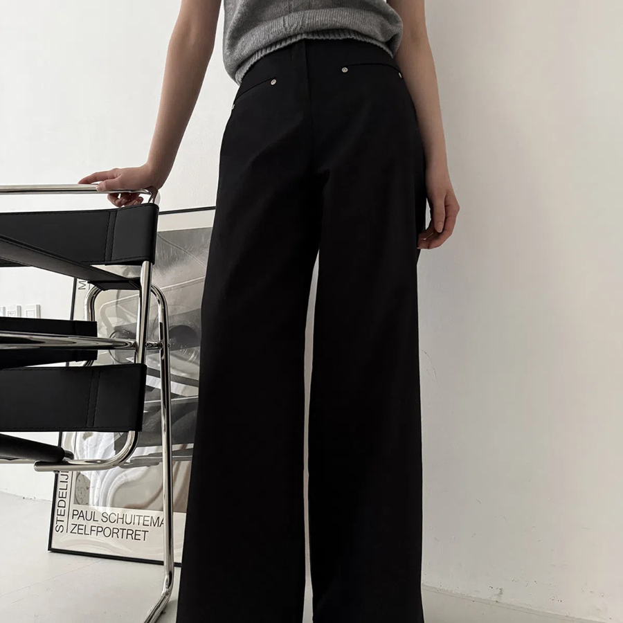 Хлопковые широкие брюки-клёш Volo Cotton Wide Bootcut Pants