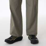 Nylon Crease One-Tuck Wide Banding Pants [Dusty Khaki]