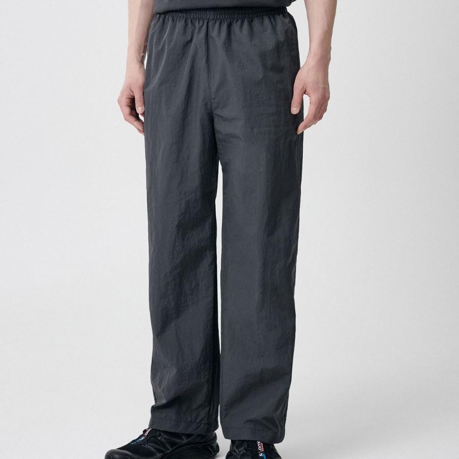 Nylon Wide String Pants [Gray]