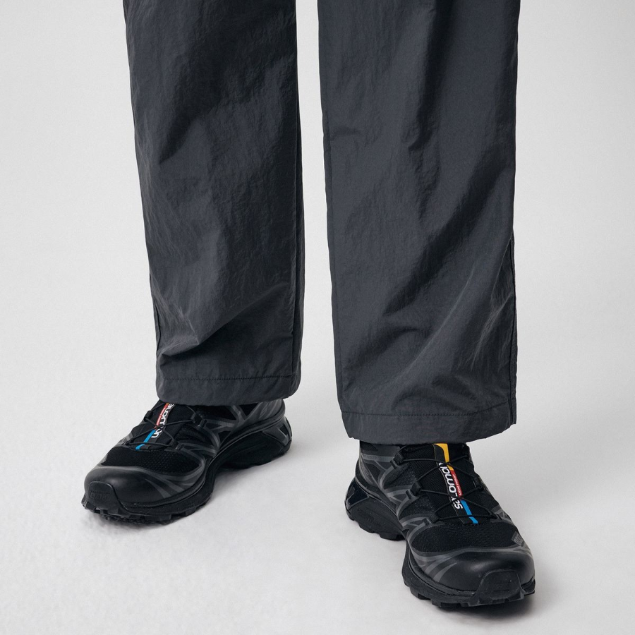 Nylon Wide String Pants [Gray]