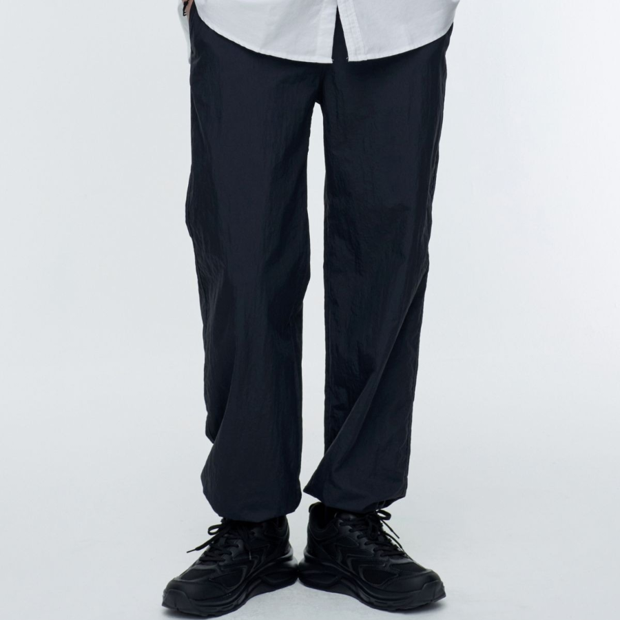 Nylon Wide String Pants [Dark Gray]