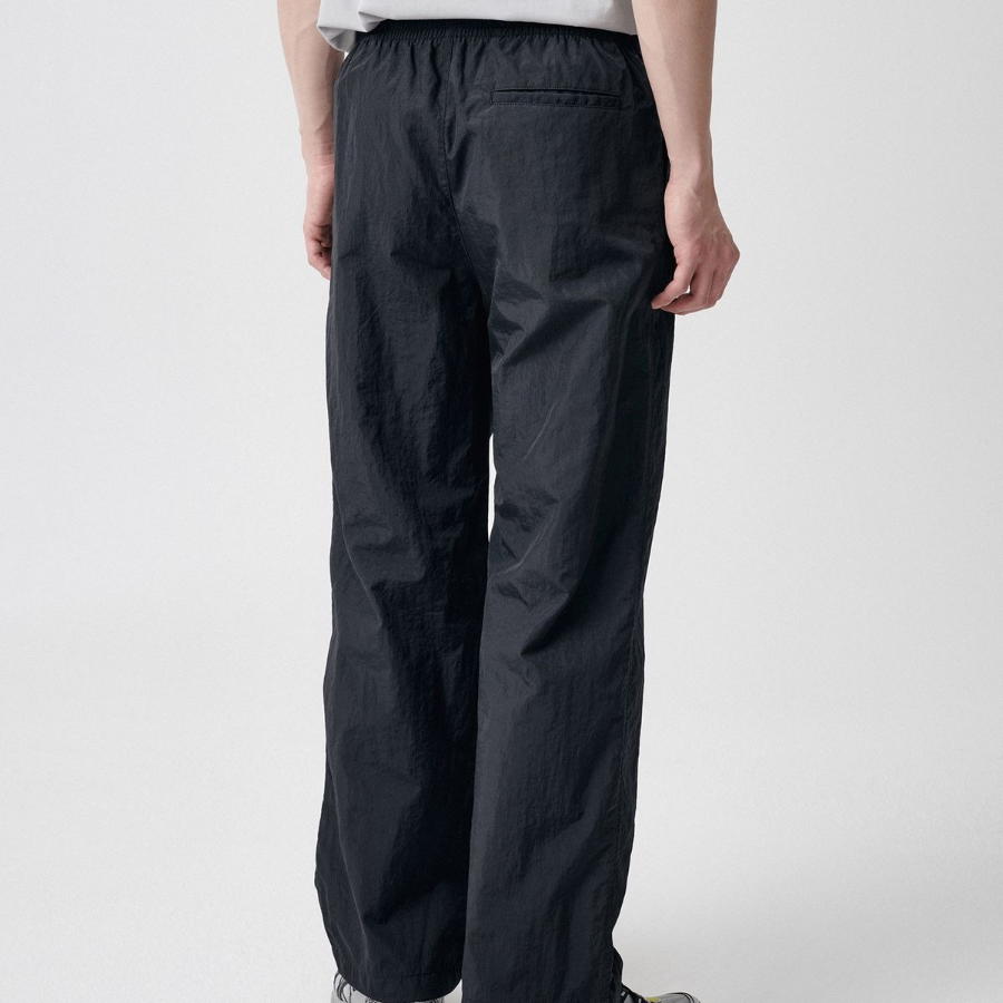 Nylon Wide String Pants [Dark Gray]