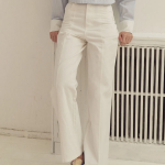 Прямые джинсы Slim Straight Denim Cotton Pants