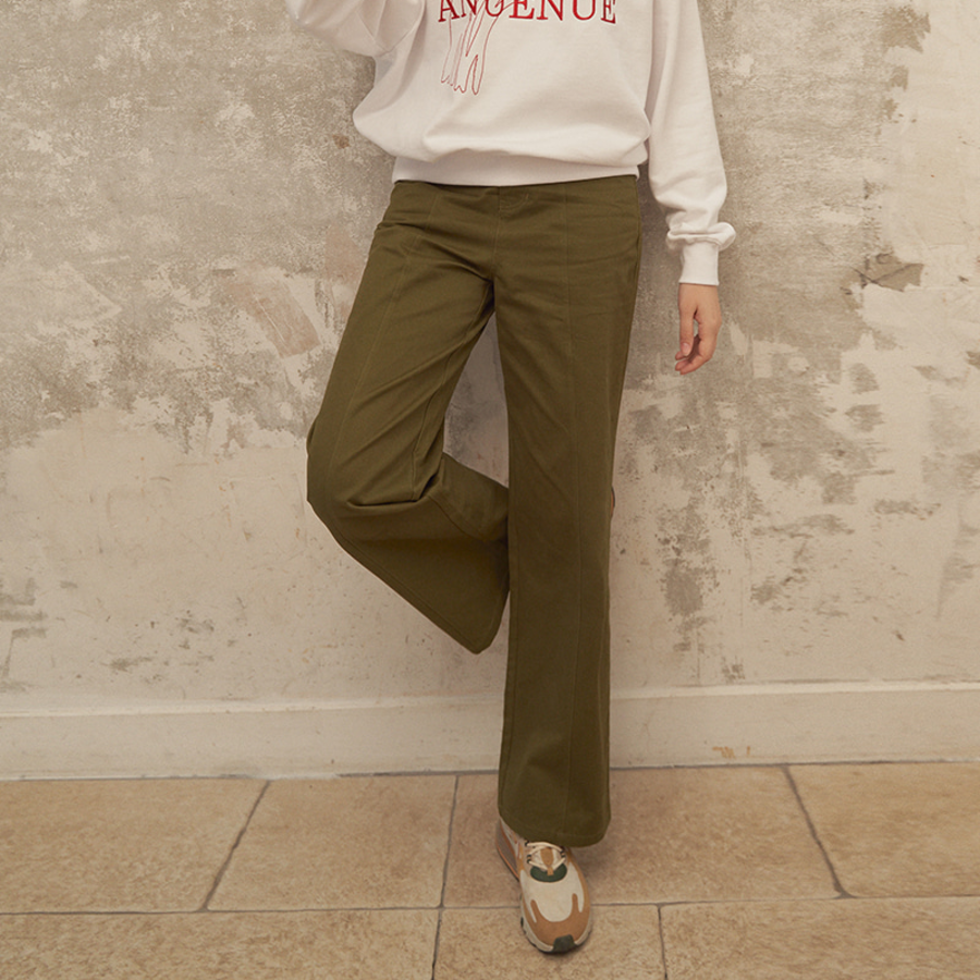 Прямые джинсы Slim Straight Denim Cotton Pants